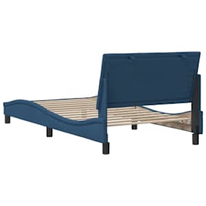 Rám postele bez matrací Hanko modrá 100x200 cm textil - obrázek 9