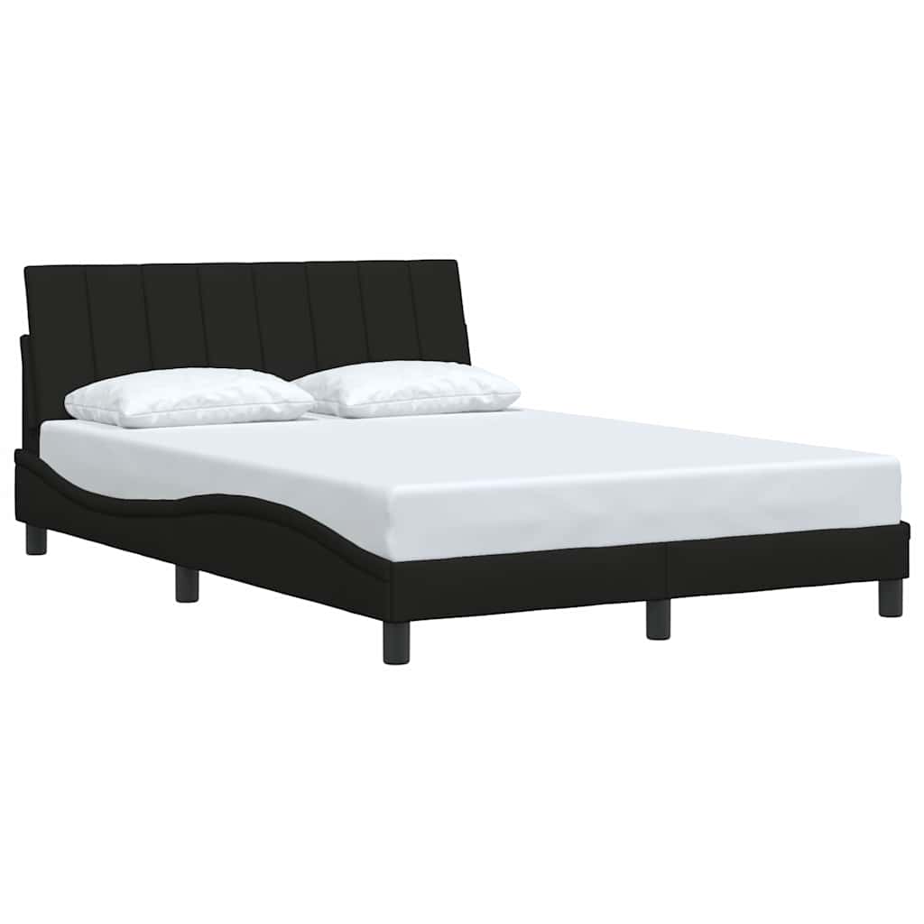 vidaXL Bedframe zonder matras "Hanko" 120x200 cm stof zwart, foto 2