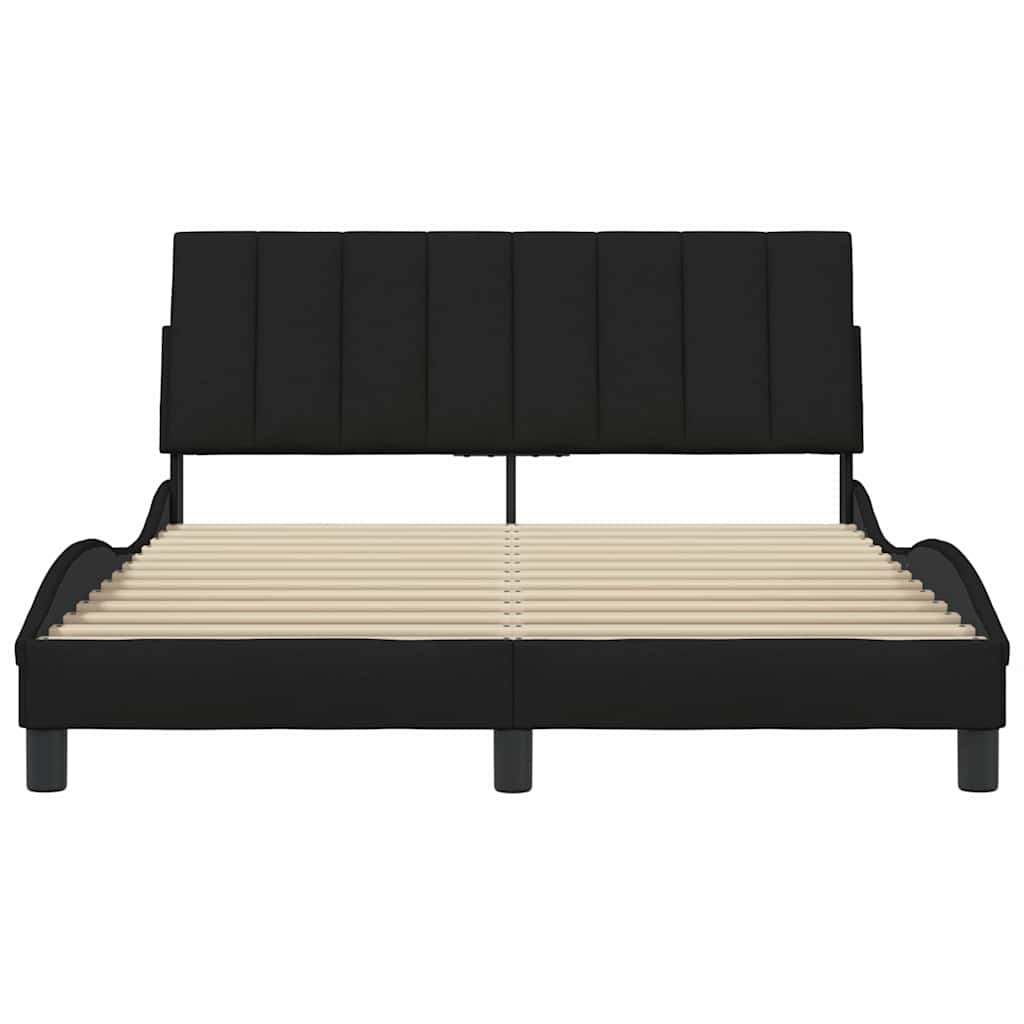 vidaXL Bedframe zonder matras "Hanko" 120x200 cm stof zwart, foto 4