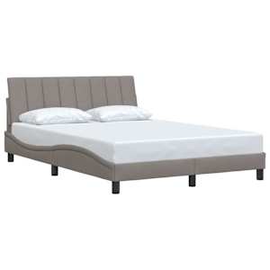 Rám postele bez matrace Hanko taupe 120 x 200 cm textil - obrázek 3
