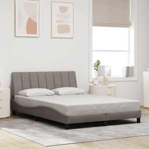 Rám postele bez matrace Hanko taupe 120 x 200 cm textil - obrázek 1