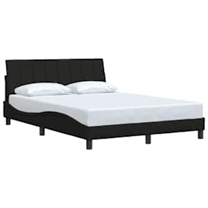 Rám postele bez matrace Hanko černý 140 x 190 cm textil - obrázek 3