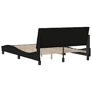 Rám postele bez matrace Hanko černý 140 x 190 cm textil - obrázek 9