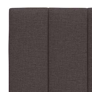 Rám postele bez matrace Hanko tmavě hnědý 140 x 190 cm textil - obrázek 11