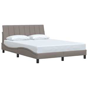 Rám postele bez matrace Hanko taupe 140 x 190 cm textil - obrázek 3