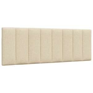 Rám postele bez matrace Hanko krémový 140 x 190 cm textil - obrázek 6