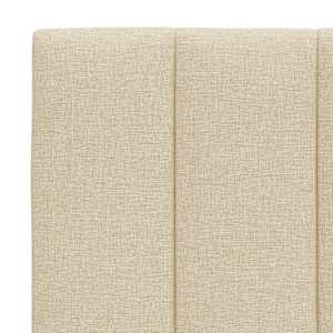 Rám postele bez matrace Hanko krémový 140 x 190 cm textil - obrázek 11