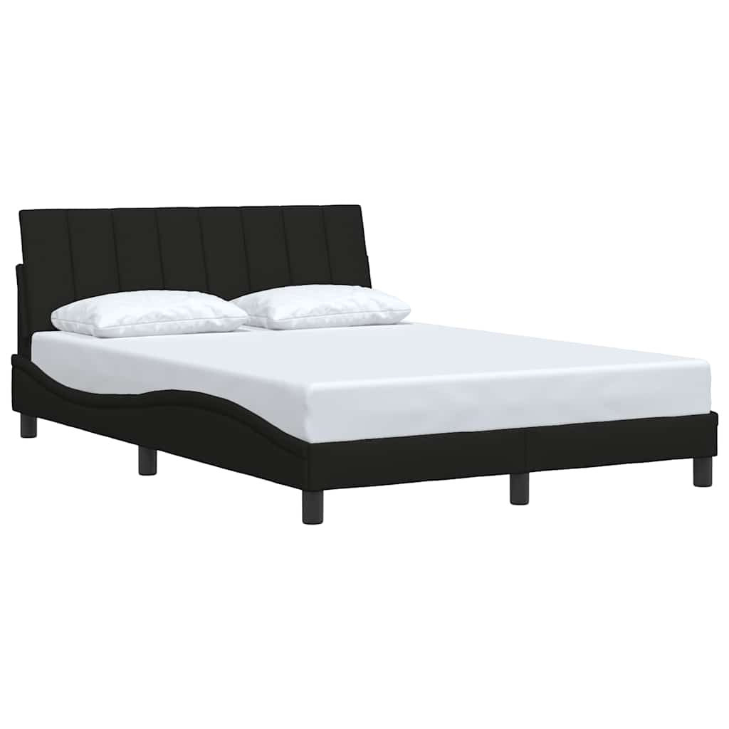 vidaXL Bedframe zonder matras "Hanko" stof zwart 140x200 cm, foto 2