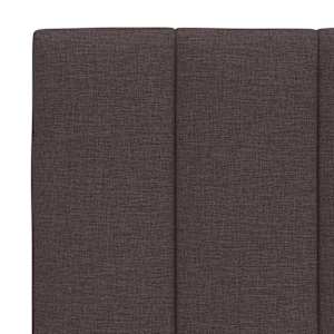Rám postele bez matrace Hanko tmavě hnědý 160 x 200 cm textil - obrázek 11