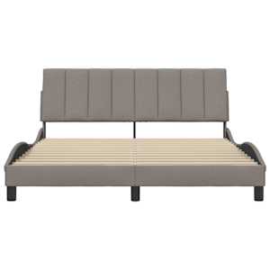 Rám postele bez matrace Hanko taupe 160 x 200 cm textil - obrázek 4