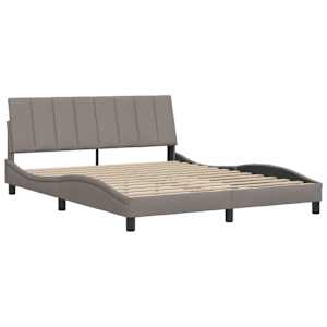 Rám postele bez matrace Hanko taupe 160 x 200 cm textil - obrázek 7