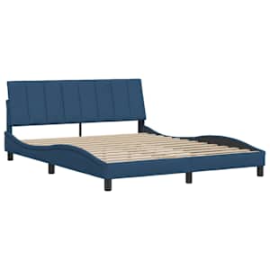 Rám postele bez matrace Hanko modrý 160 x 200 cm textil - obrázek 7