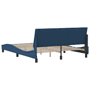 Rám postele bez matrace Hanko modrý 160 x 200 cm textil - obrázek 9