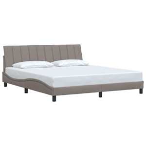 Rám postele bez matrace Hanko taupe 180 x 200 cm textil - obrázek 3