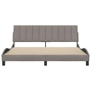 Rám postele bez matrace Hanko taupe 180 x 200 cm textil - obrázek 4