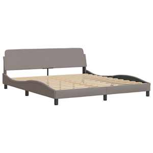 Rám postele bez matrace Hanko taupe 180 x 200 cm textil - obrázek 5