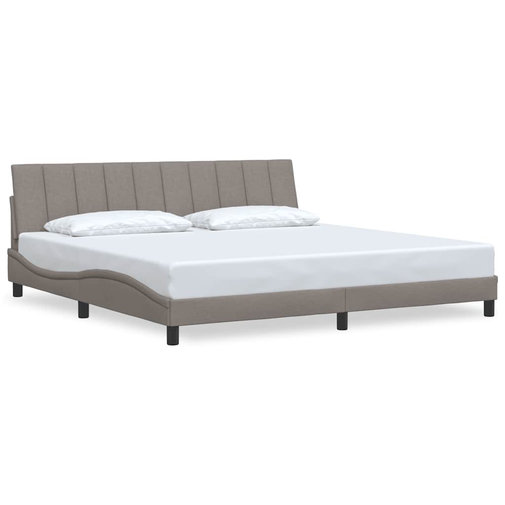 Posteljni okvir brez vzmetnice Hanko taupe 200x200 cm blago