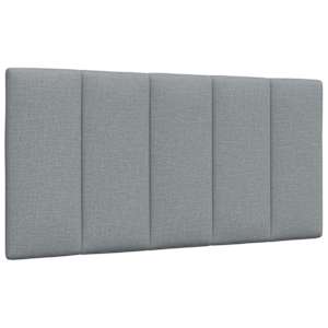 Rám postele bez matrace Hanko světle šedá 100 x 200 cm textil - obrázek 10