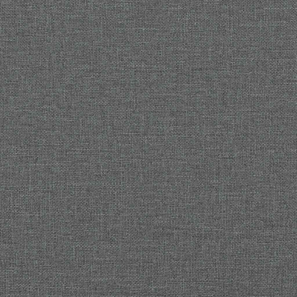 Rám postele bez matrace Hanko tmavě šedá 100 x 200 cm textil - obrázek 14