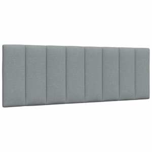 Rám postele bez matrace Hanko světle šedý 140 x 190 cm textil - obrázek 8