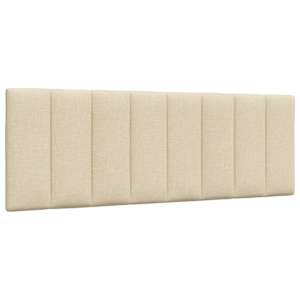 Rám postele bez matrace Hanko krémový 140 x 190 cm textil - obrázek 8
