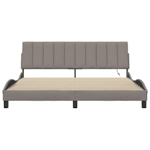 Rám postele bez matrace Hanko taupe 180 x 200 cm textil - obrázek 6