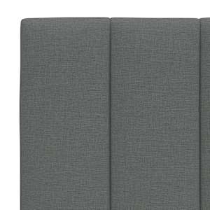 Rám postele bez matrace Hanko tmavě šedý 200 x 200 cm textil - obrázek 12