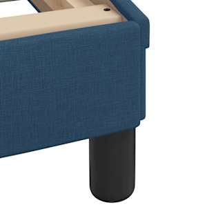 Rám postele bez matrace Hanko modrý 200 x 200 cm textil - obrázek 11