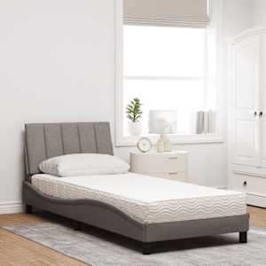 Postel s matrací Hanko taupe 90 x 190 cm textil - obrázek 3