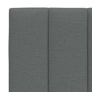 Postel s matrací Hanko tmavě šedá 200 x 200 cm textil - obrázek 10