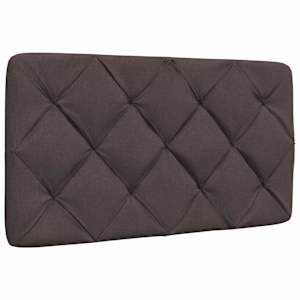 Rám postele bez matrace tmavě hnědá 80 x 200 cm textil - obrázek 7