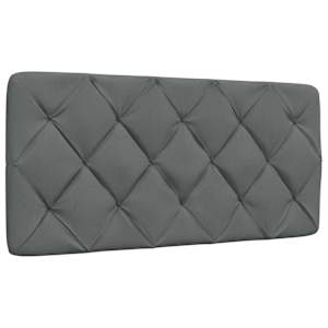 Rám postele bez matrace tmavě šedá 100 x 200 cm textil - obrázek 7