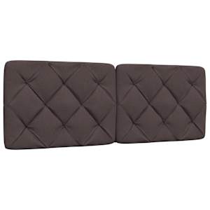 Rám postele bez matrace tmavě hnědý 140 x 190 cm textil - obrázek 7