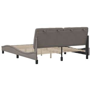 Rám postele bez matrace taupe 160 x 200 cm textil - obrázek 9