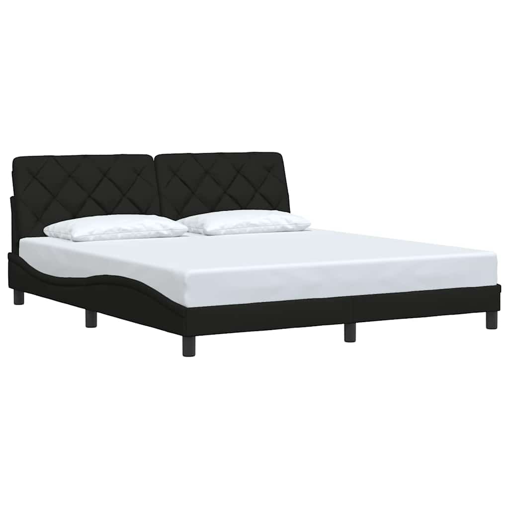 Thumbnail - vidaXL Bettgestell ohne Matratze Schwarz 180x200 cm Stoff