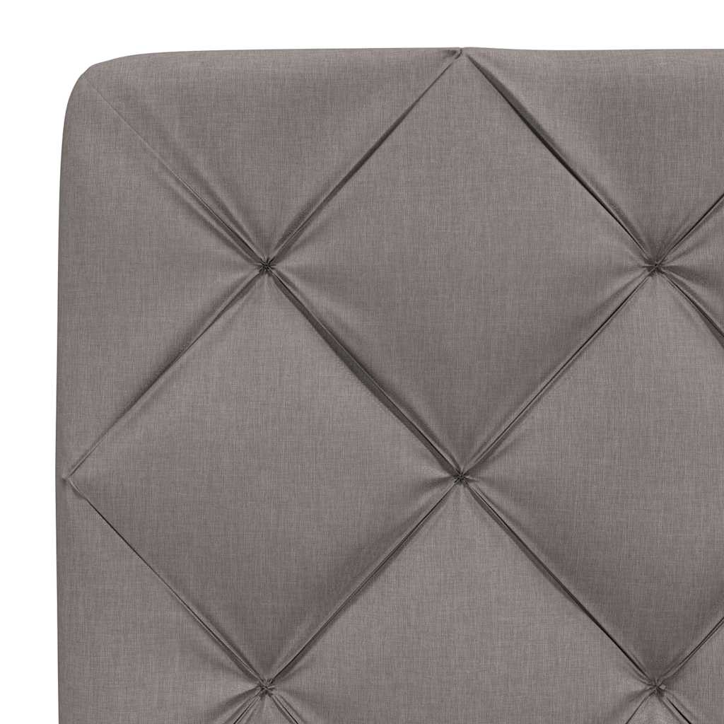 Rám postele s LED bez matrace Taupe 90x190 cm Látka - obrázek 13