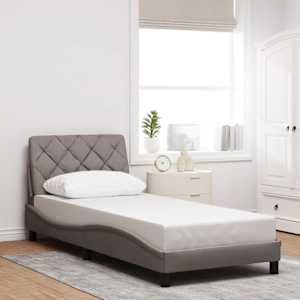 Rám postele s LED bez matrace Taupe 90x200 cm Látka - obrázek 4
