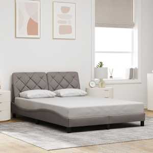 Rám postele s LED bez matrace Taupe 120x200 cm Látka - obrázek 4