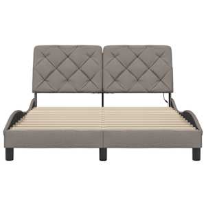 Rám postele s LED bez matrace Taupe 120x200 cm Látka - obrázek 5