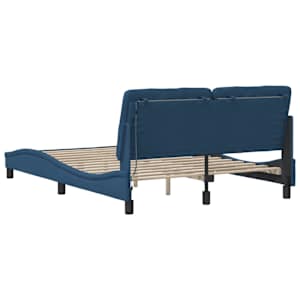 Rám postele s LED bez matrace Modrá 140x200 cm Látka - obrázek 10