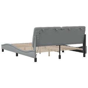 Rám postele s LED bez matrace Světle šedá 160x200 cm Látka - obrázek 10