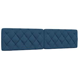 Rám postele s LED bez matrace Modrá 200x200 cm Látka - obrázek 8