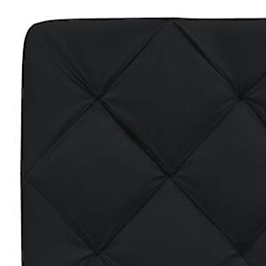 Postel s matrací černá 140 x 190 cm textil - obrázek 11