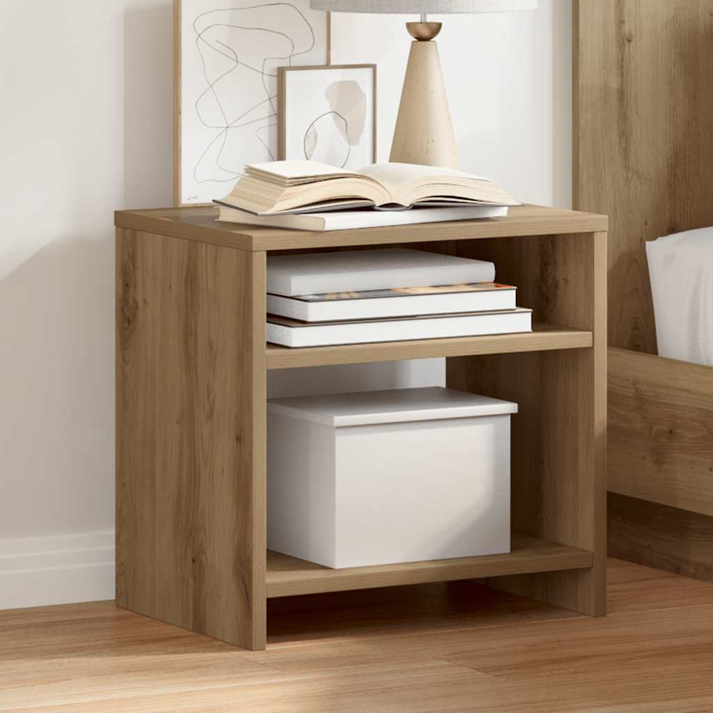 vidaXL Nachttische 2 Stk. Artisan-Eiche 40x30x40 cm Holzwerkstoff
