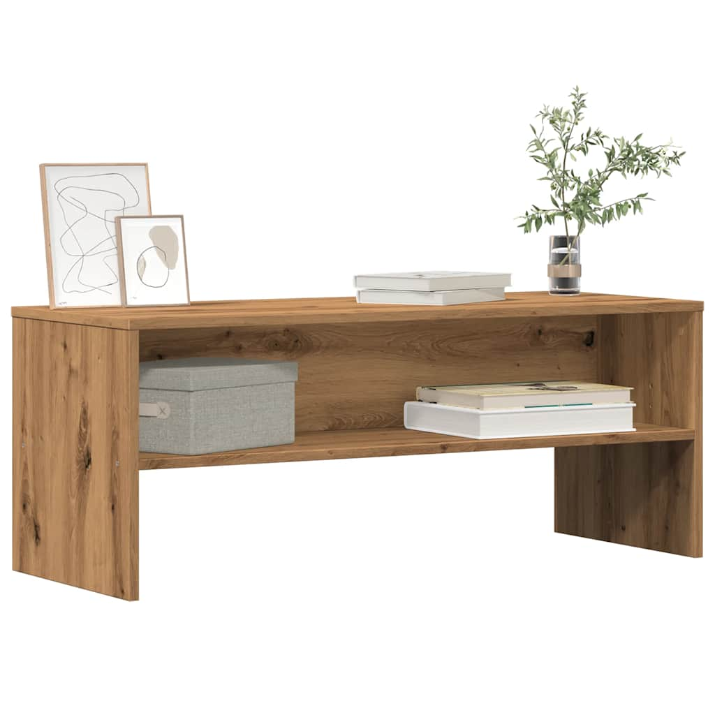 vidaXL Tv-meubel 100x40x40 cm bewerkt hout artisanaal eikenkleurig