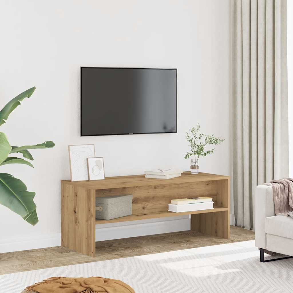vidaXL Dulap TV, stejar artizanal, 100x40x40 cm, lemn prelucrat