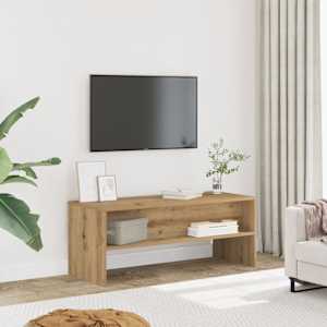 TV stolek dub artisan 100 x 40 x 40 cm kompozitní dřevo - obrázek 1