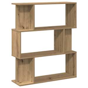 vidaXL raamatukapp Artisan Oak 80x24x96 cm Engineered Wood