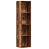 vidaXL raamatukapp Vana puit 36x30x143 cm Engineered Wood
