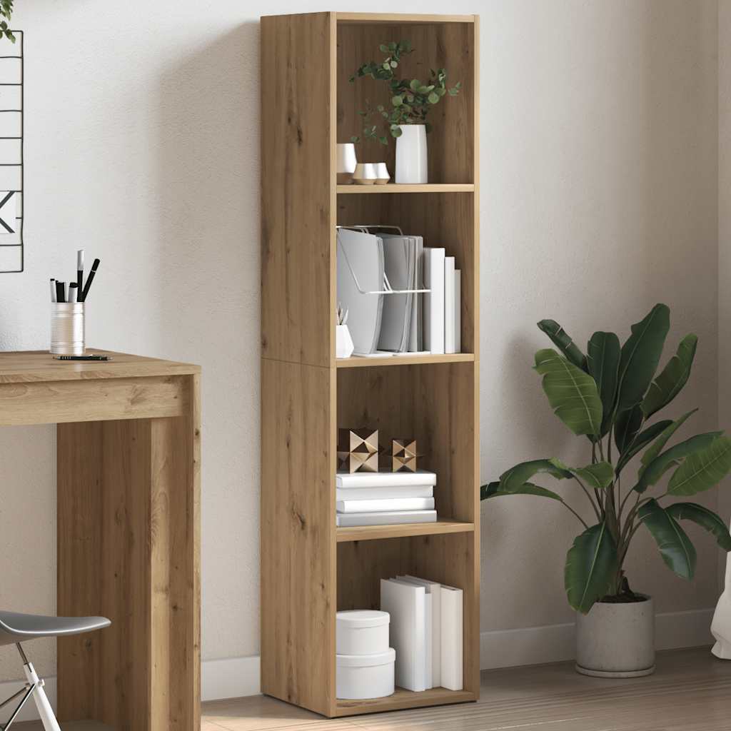 vidaXL Bücherregal Artisan-Eiche 36x30x143 cm Holzwerkstoff
